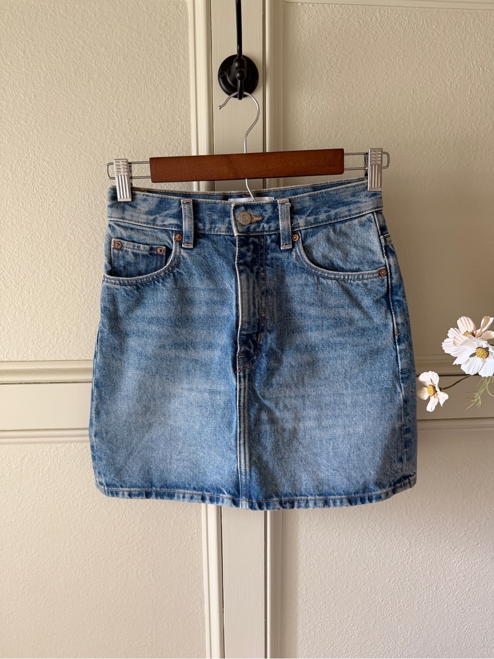 &Other Stories Denim Mini Skirt Size 0